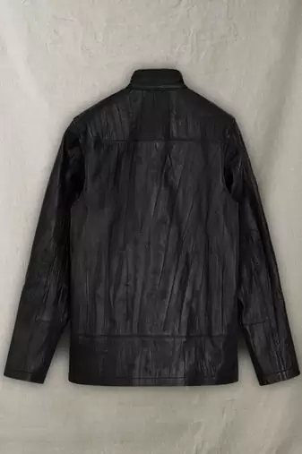 men's black lambskin leather jacket classic zip up style stylish sophisticated