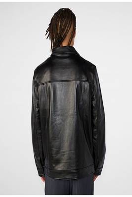 men's black lambskin leather jacket classic zip up style stylish classic 2