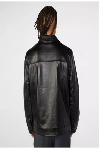 men's black lambskin leather jacket classic zip up style stylish classic