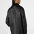 men's black premium lambskin leather jacket quilted shoulder detailing authentic