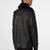 men's black premium lambskin leather jacket quilted shoulder detailing authentic