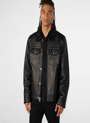 men's black lambskin leather jacket classic zip up style stylish timeless 1