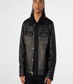men's black lambskin leather jacket classic zip up style stylish timeless