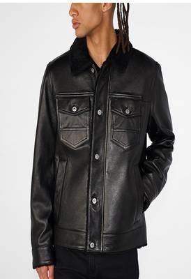 men's black lambskin leather jacket classic zip up style stylish timeless 3