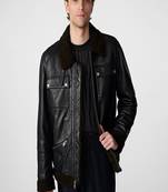 men's black premium lambskin leather jacket premium quilted design elegant