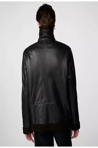 men's black premium lambskin leather jacket premium quilted design elegant