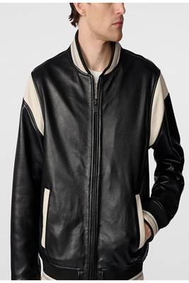 men's black lambskin leather jacket classic zip up style stylish deluxe 2
