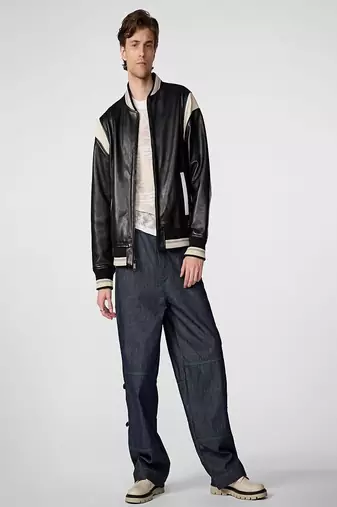 men's black lambskin leather jacket classic zip up style stylish deluxe