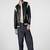 men's black lambskin leather jacket classic zip up style stylish deluxe
