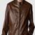 men's brown lambskin leather jacket classic zip up style premium refined