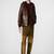 men's brown premium lambskin leather jacket premium quilted design