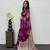 Magenta Color Mirror And Latkan Pallu Border Work Satin Silk Saree