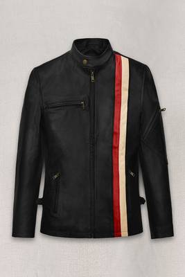 men's black lambskin leather jacket classic zip up style stylish select 2