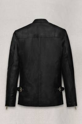men's black lambskin leather jacket classic zip up style stylish select 3