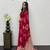 Rani Pink Color Mirror And Latkan Pallu Border Work Satin Silk Saree