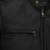 Men's black lambskin leather jacket -red & yellow strip style