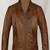 men's brown lambskin leather jacket classic zip up style premium elegant