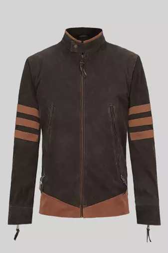 men's brown lambskin leather jacket classic zip up style premium sophisticated