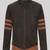 men's brown lambskin leather jacket classic zip up style premium sophisticated