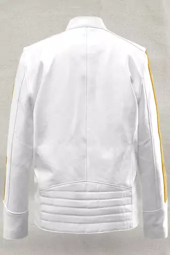 men's white lambskin leather jacket classic zip up style luxury
