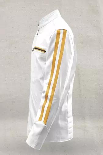 men's white lambskin leather jacket classic zip up style luxury