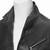 Men's black lambskin leather coat jacket - zipper  style