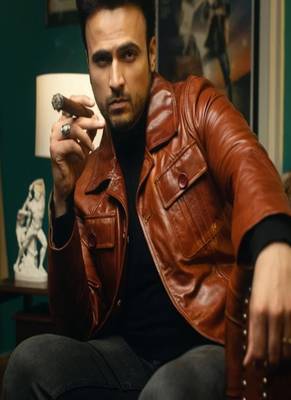 men's brown lambskin leather jacket classic zip up style premium classic 2