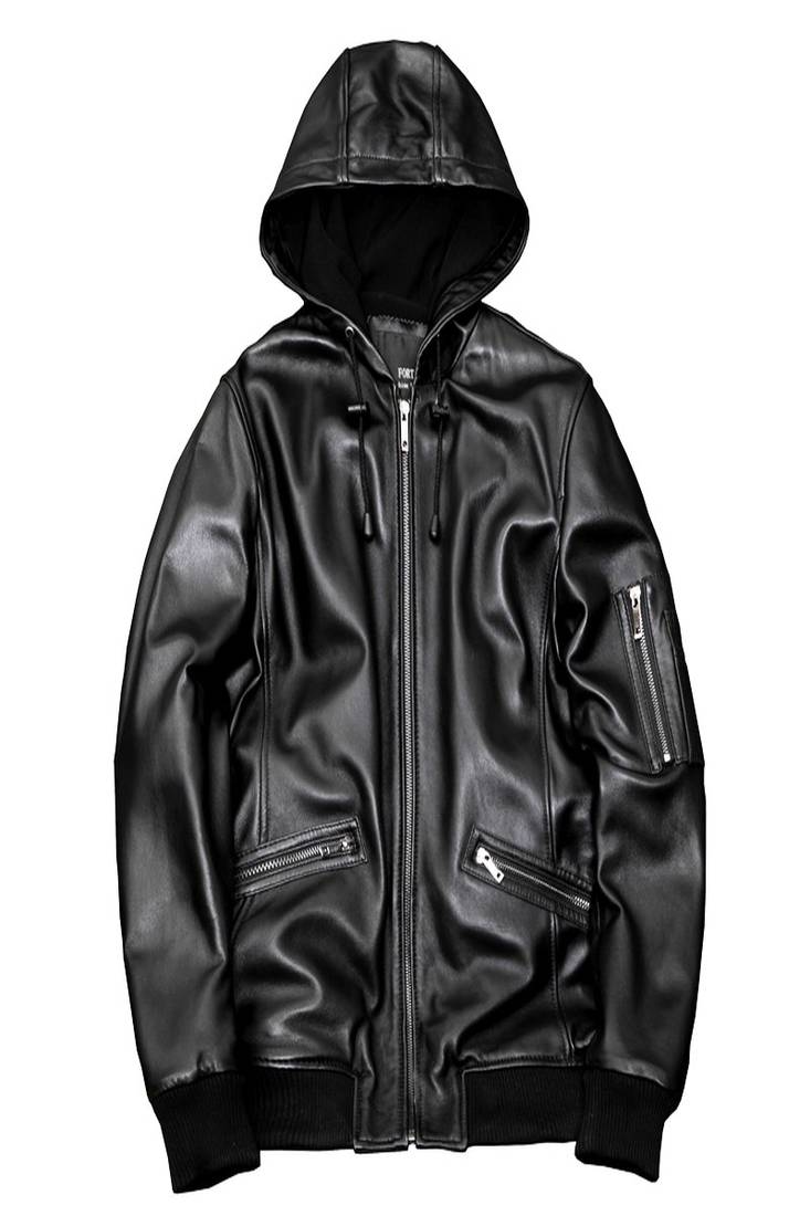 men's black lambskin leather biker jacket classic moto zip style authentic luxury