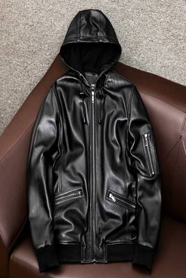 men's black lambskin leather biker jacket classic moto zip style authentic luxury 2
