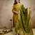 Elegant vatican embroidered straight kurti pant set with jacquard zari dupatta for women