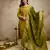 Elegant vatican embroidered straight kurti pant set with jacquard zari dupatta for women
