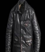 men's black lambskin leather biker jacket classic moto zip style authentic deluxe