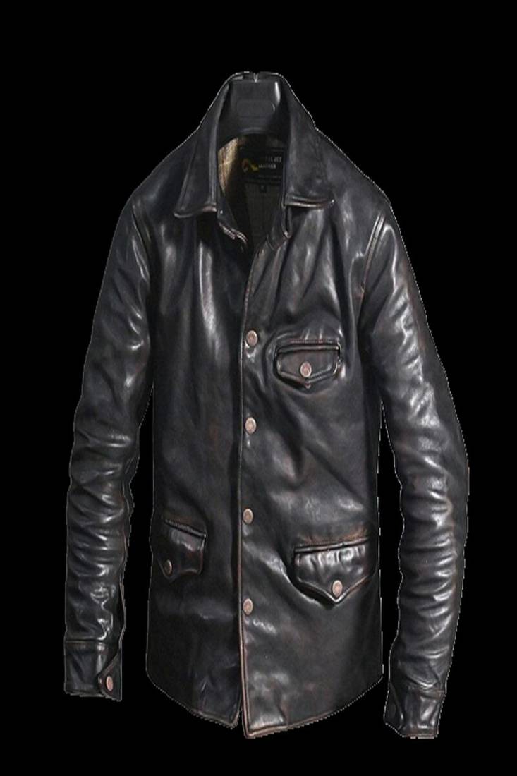 Mens black soft motorcycle jacket  pure lambskin genuine leather jacket biker