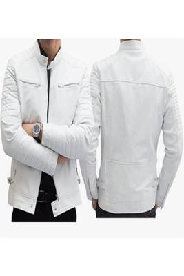 men's white lambskin leather biker jacket premium quilted design genuine 2