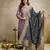Elegant vatican embroidered straight kurti pant set with jacquard zari dupatta for women