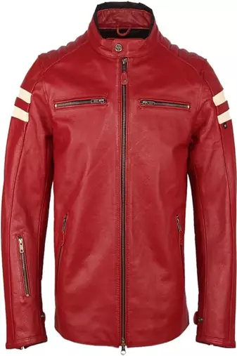 men's white premium lambskin leather jacket premium quilted design modern
