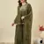 Elegant chanderi kurti pant set with solid bhagalpuri dupatta