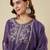 Elegant chanderi kurti pant set with solid bhagalpuri dupatta