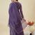 Elegant chanderi kurti pant set with solid bhagalpuri dupatta
