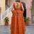 Elegant organza embroidered kurti set with organza dupatta for women