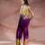Purple embroidered silk co ord set