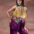 Purple embroidered silk co ord set