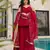 Trendy cruncy embroidered kurti set withdupatta for women