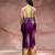 Purple embroidered silk co ord set