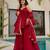 Trendy cruncy embroidered kurti set withdupatta for women