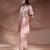 Pastel pink embroidered net co ord set