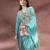Blue embroidered crepe co ord set