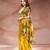 Yellow embroidered crepe co ord set