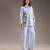 Blue printed twill cotton co ord set