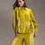 Mustard printed linen co ord set